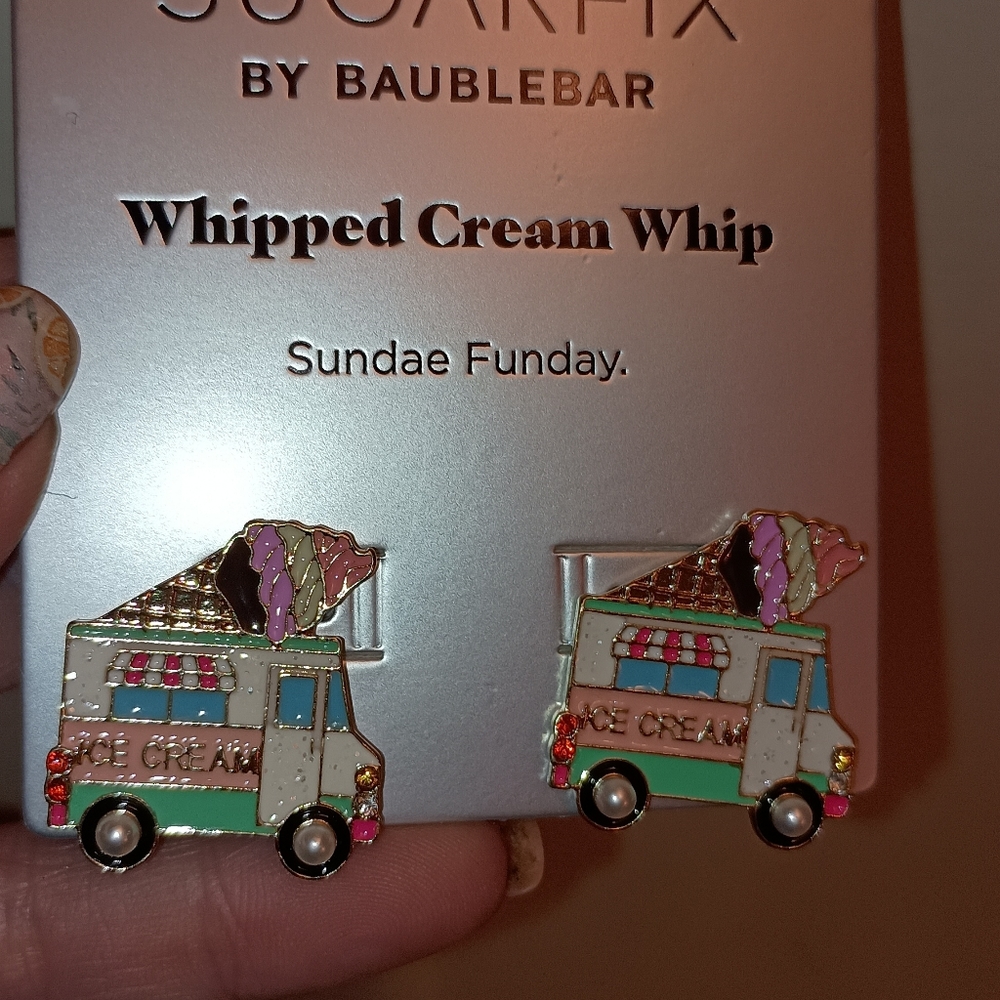 NWT Ice Cream Truck Stud Earrings